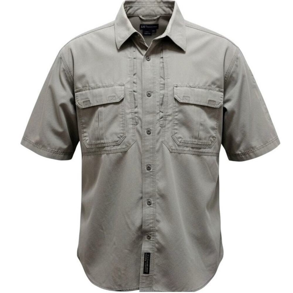 5.11 Tactical Shirt 2XL 🔫🪖 🪓Khaki Canvas • Concealed Carry • Vented SS